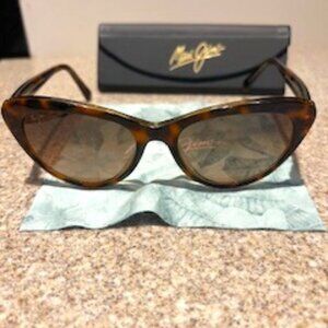 Maui Jim Kalani Tortois Cat Eye Polarized Sunglasses